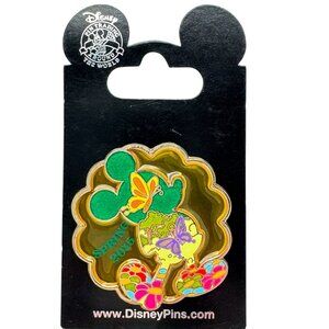 Disney Mickey Mouse Spring 2015 Stained Glass Pin LE 2000 Butterflies Flowers
